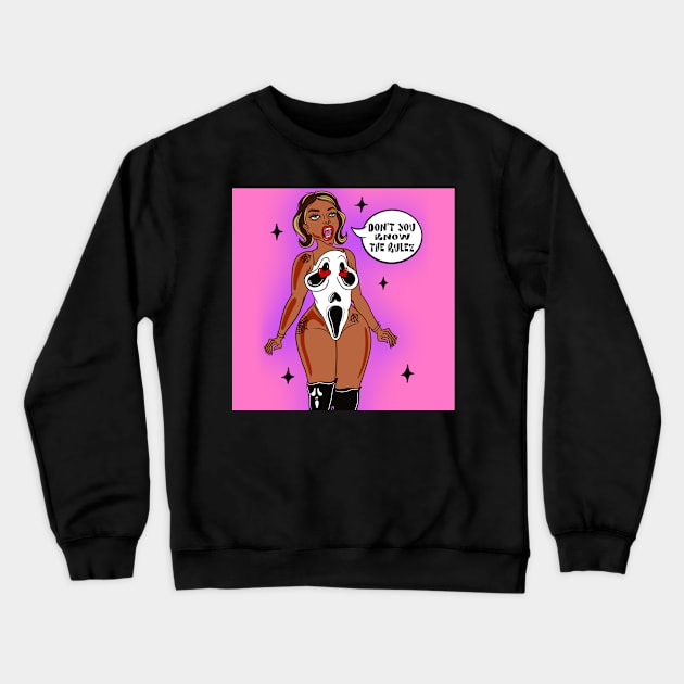 Don’t You Know the Rulez Crewneck Sweatshirt by BreezyArtCollections 